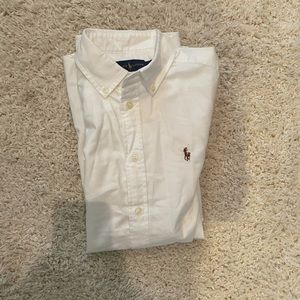 Ralph Lauren button down short sleeve business casual shirt